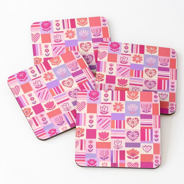 Item preview, Pink and purple floral pattern design designed and sold by Chi261.