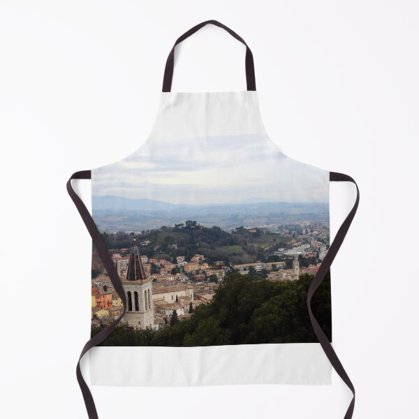 Item preview, View from Spoleto with church towers and human settlements designed and sold by Kristina Drozd.
