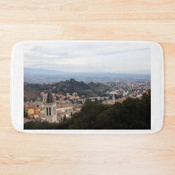 Item preview, View from Spoleto with church towers and human settlements designed and sold by Kristina Drozd.