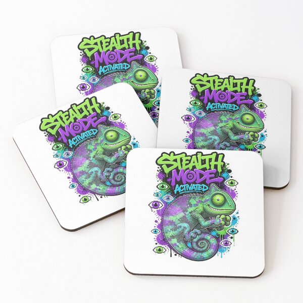 Item preview, Stealth Mode Activated Chameleon Gamer Sticker | Graffiti Gaming Animal Art designed and sold by Panom Suavichien.