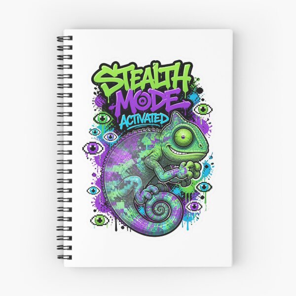 Item preview, Stealth Mode Activated Chameleon Gamer Sticker | Graffiti Gaming Animal Art designed and sold by Panom Suavichien.