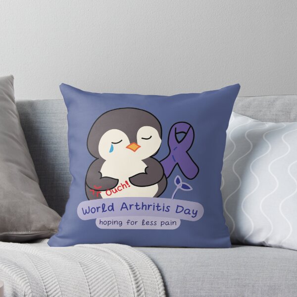 Item preview, World arthritis day awareness cute kawaii penguin designed and sold by fluffyfamcraft.