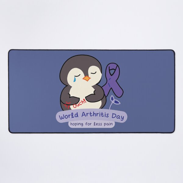 Item preview, World arthritis day awareness cute kawaii penguin designed and sold by fluffyfamcraft.