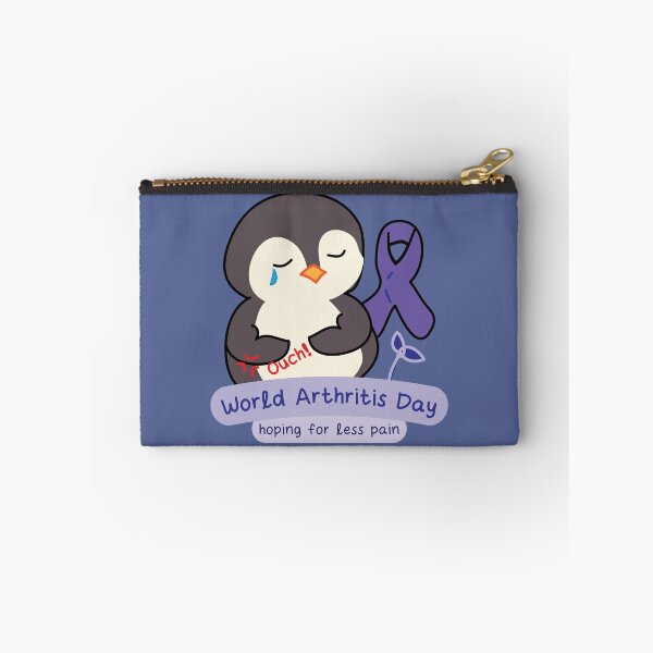 Item preview, World arthritis day awareness cute kawaii penguin designed and sold by fluffyfamcraft.