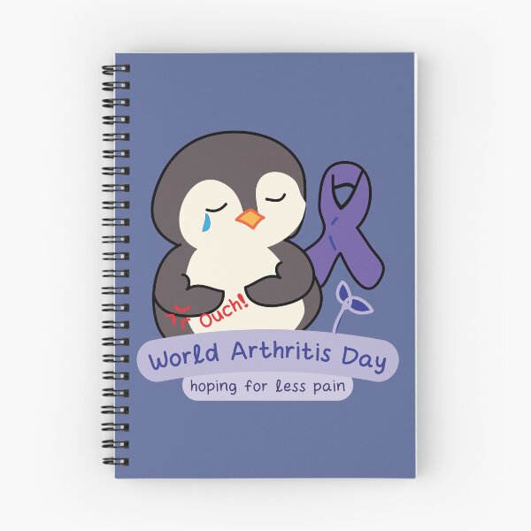 Item preview, World arthritis day awareness cute kawaii penguin designed and sold by fluffyfamcraft.
