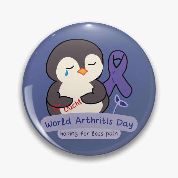 Item preview, World arthritis day awareness cute kawaii penguin designed and sold by fluffyfamcraft.