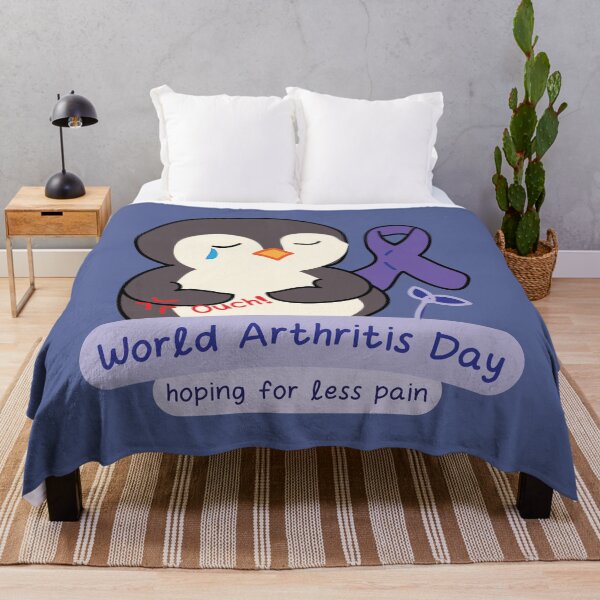 Item preview, World arthritis day awareness cute kawaii penguin designed and sold by fluffyfamcraft.