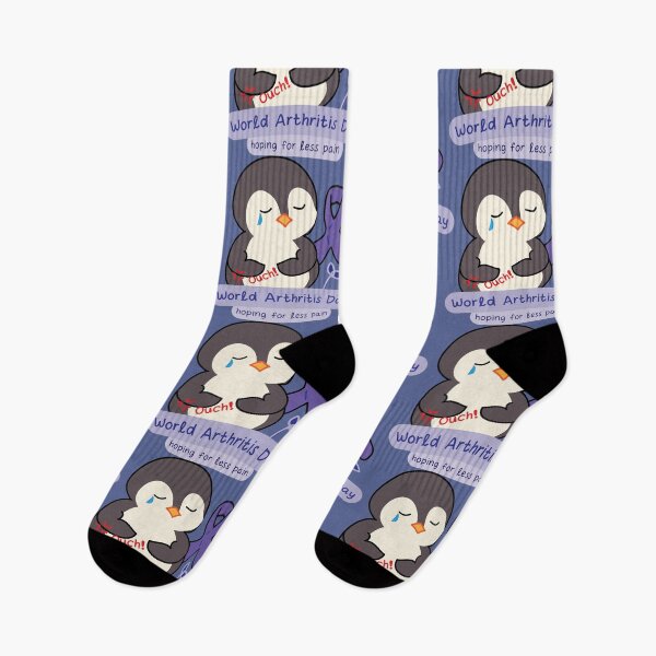 Item preview, World arthritis day awareness cute kawaii penguin designed and sold by fluffyfamcraft.