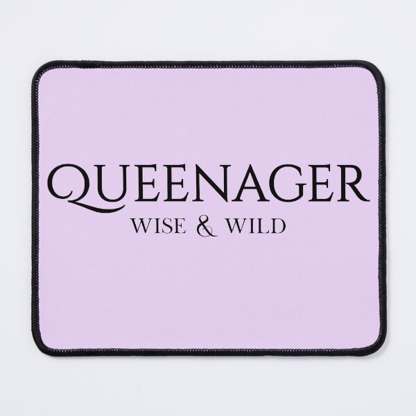 Item preview, Queenager - Wise & Wild (Black Text) designed and sold by LivingMidlife.