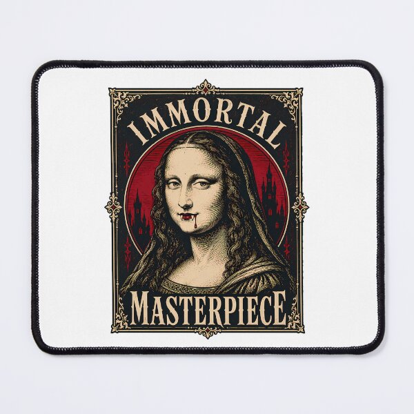 Item preview, Gothic Vampire Mona Lisa Immortal Masterpiece Horror designed and sold by chattsuede.