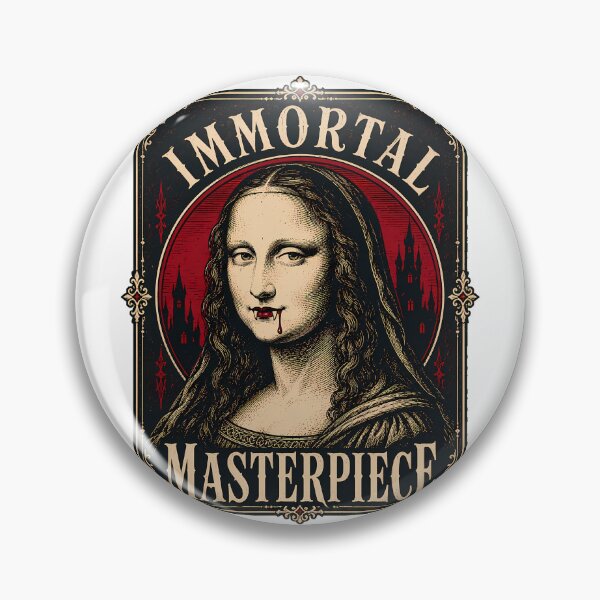 Item preview, Gothic Vampire Mona Lisa Immortal Masterpiece Horror designed and sold by chattsuede.