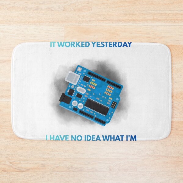 Item preview, Funny Microcontroller It Worked Yesterday Programmer Hardware Joke designed and sold by Mircea786.