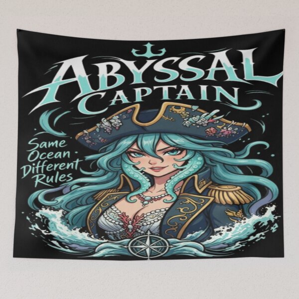 Item preview, Abyssal Captain Anime Pirate Girl Fantasy Ocean designed and sold by FABIOLA1970.
