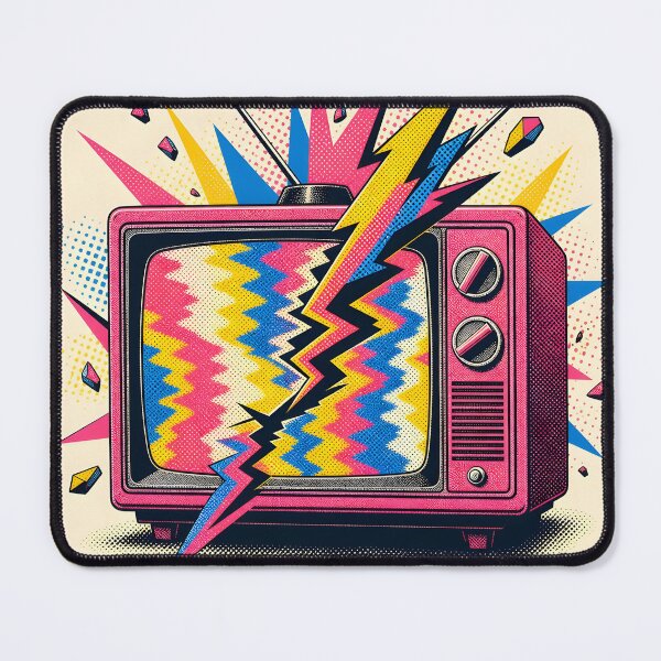 Item preview, Retro TV Static Pop Culture Icon designed and sold by Glitchart66.