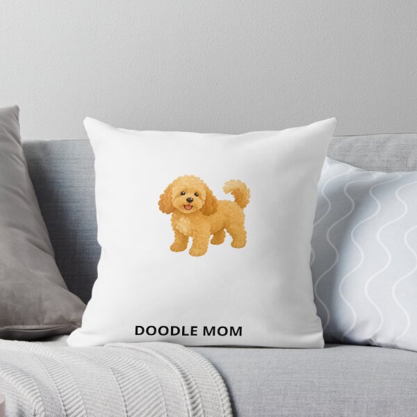 Item preview, Cute Doodle Mom Fluffy Goldendoodle Puppy Dog Design designed and sold by Jani045.