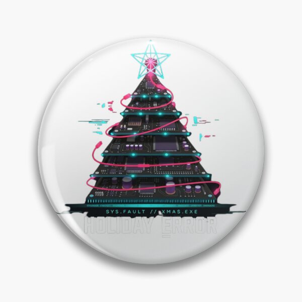 Item preview, Sci Fi Cyber Christmas Tree Holiday Error - Cyberpunk Apparel designed and sold by wyzin39.