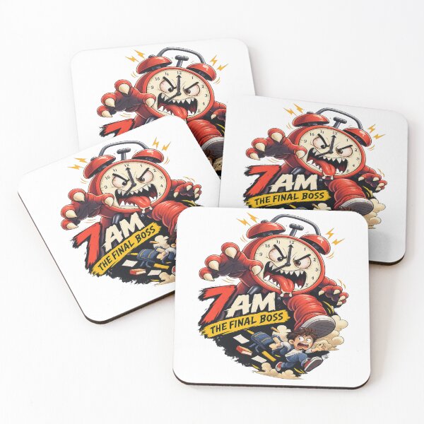 Item preview, 7 AM The Final Boss – Angry Alarm Clock Funny Morning Design designed and sold by 4U---Store.