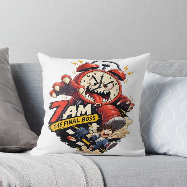 Item preview, 7 AM The Final Boss – Angry Alarm Clock Funny Morning Design designed and sold by 4U---Store.