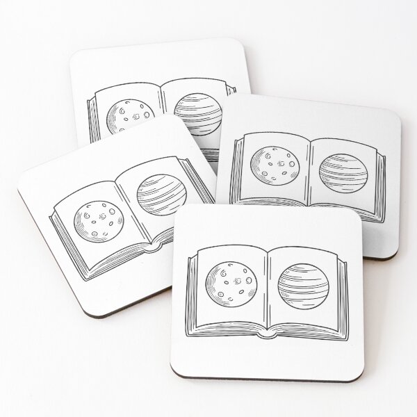 Item preview, Doodle illustration of an open science book displaying a Venus planet diagram designed and sold by rasagamastore.