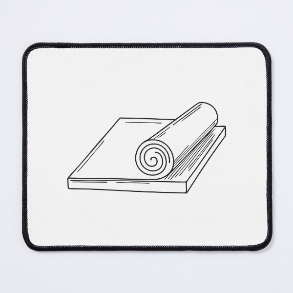 Item preview, Doodle illustration of rolled wood veneer resting on a workbench designed and sold by rasagamastore.
