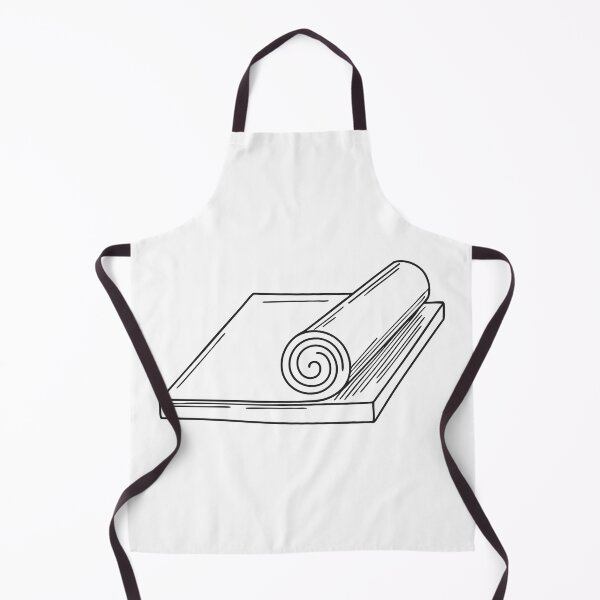Item preview, Doodle illustration of rolled wood veneer resting on a workbench designed and sold by rasagamastore.