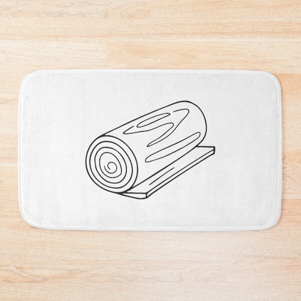 Item preview, Doodle illustration of a sheet of veneer partially unrolled across a bench designed and sold by rasagamastore.