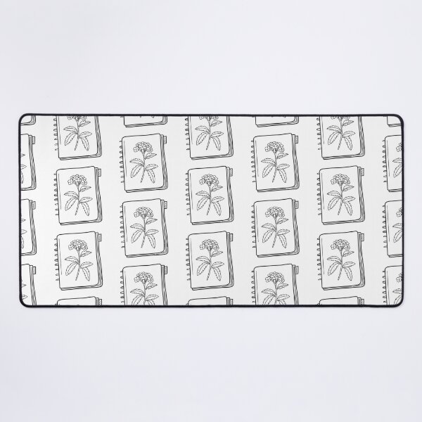 Item preview, Doodle illustration of a sketchbook page featuring a handdrawn verbena designed and sold by rasagamastore.