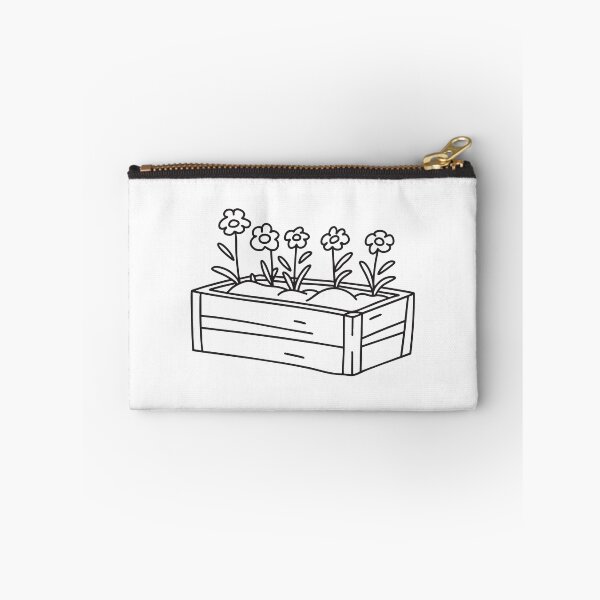 Item preview, Doodle illustration of a garden bed filled with blooming verbena flowers designed and sold by rasagamastore.