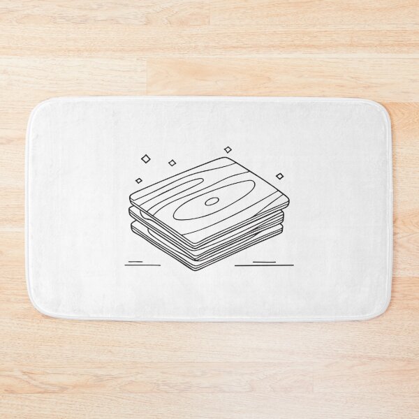 Item preview, doodle illustration of a stack of wood veneer sheets neatly arranged on the floor designed and sold by rasagamastore.