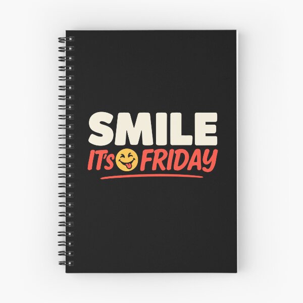 Item preview, Smile It's Friday Smiley Face Happy Weekend Quote designed and sold by Say It With Ink.