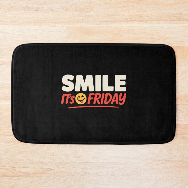 Item preview, Smile It's Friday Smiley Face Happy Weekend Quote designed and sold by Say It With Ink.