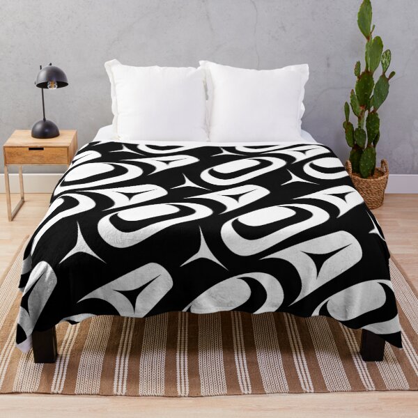 Item preview, Abstract Formline Shapes White and Black designed and sold by Lou-ann Neel.