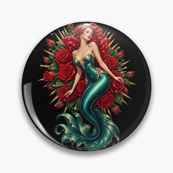 Item preview, Rose Mermaid designed and sold by Jaenne.studio.