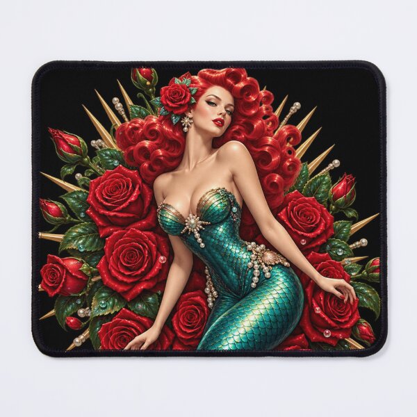Item preview, Rose Mermaid designed and sold by Jaenne.studio.