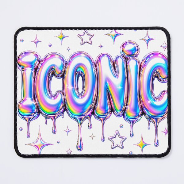 Item preview, Iconic Bubble Letter Y2K Pop Culture Typography designed and sold by Glitchart66.