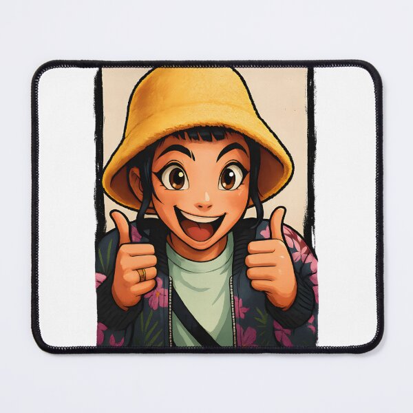 Item preview, Cute Zoey Thumbs Up Chibi Demon Hunter KPop Inspired Bucket Hat Design designed and sold by Alpesh Jogia.
