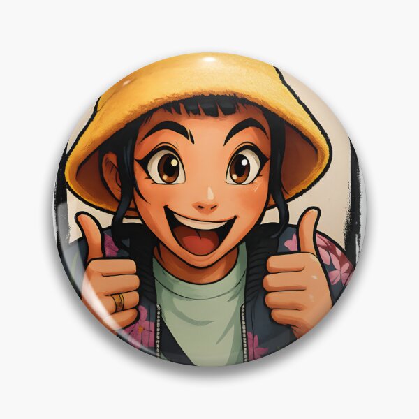 Item preview, Cute Zoey Thumbs Up Chibi Demon Hunter KPop Inspired Bucket Hat Design designed and sold by Alpesh Jogia.