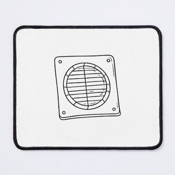 Item preview, doodle illustration of a vent grill removed from a wall opening designed and sold by rasagamastore.