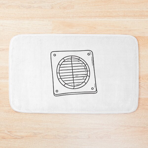Item preview, doodle illustration of a vent grill removed from a wall opening designed and sold by rasagamastore.