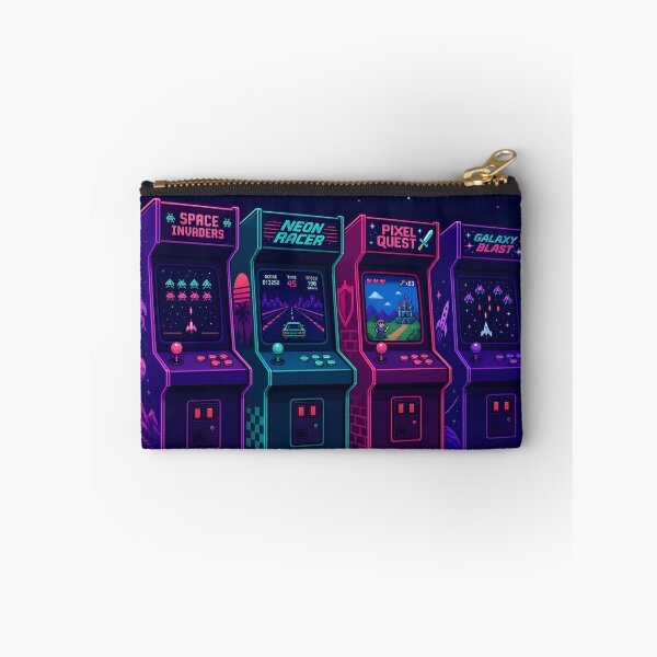Item preview, Retro Arcade Cabinet Neon Pop Culture Gaming designed and sold by Glitchart66.