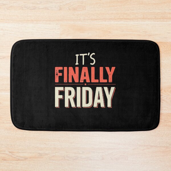 Item preview, It's Finally Friday Retro Weekend Relief Quote designed and sold by Say It With Ink.