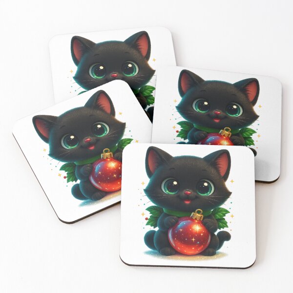 Item preview, Cat Holding Christmas Ornament | Cozy Christmas Cat designed and sold by PrintCreations9.
