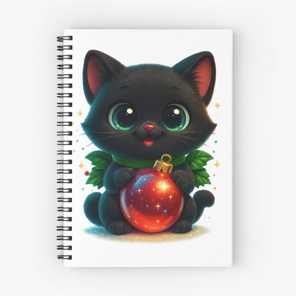 Item preview, Cat Holding Christmas Ornament | Cozy Christmas Cat designed and sold by PrintCreations9.