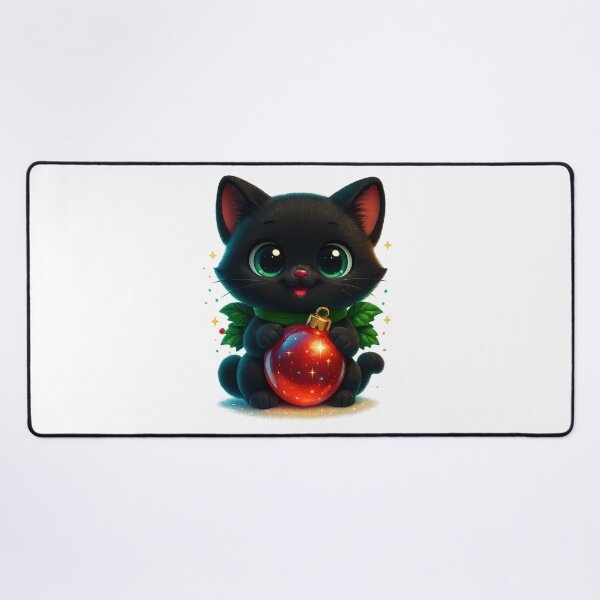 Item preview, Cat Holding Christmas Ornament | Cozy Christmas Cat designed and sold by PrintCreations9.