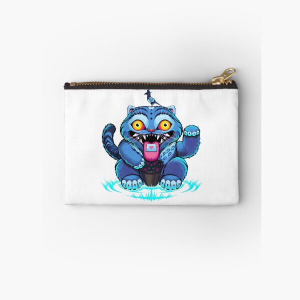 Item preview, Blue Derpy Money Tiger Cute Cartoon Animal with Cash Illustration designed and sold by Alpesh Jogia.