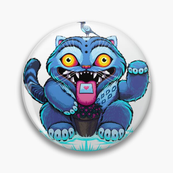 Item preview, Blue Derpy Money Tiger Cute Cartoon Animal with Cash Illustration designed and sold by Alpesh Jogia.