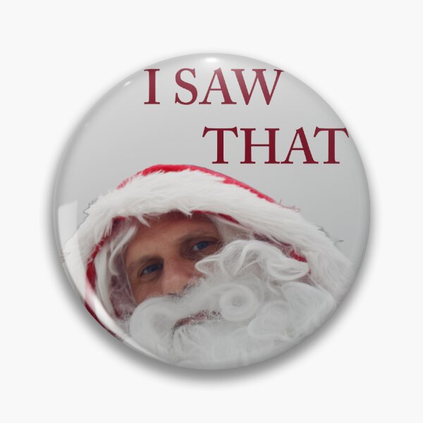 Item preview, Santa Claus "I saw that" | Funny Christmas Holiday Sticker designed and sold by DigitEclectic.