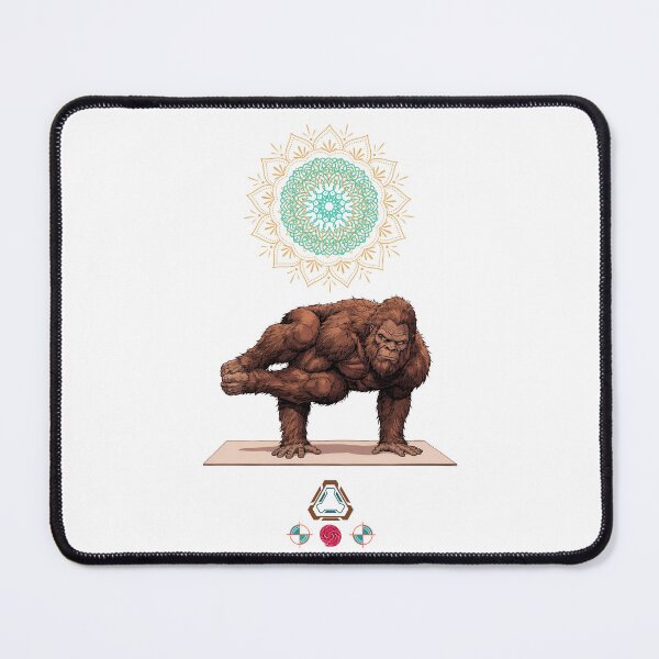 Item preview, Zen Sasquatch: Bigfoot Doing an Advanced Yoga Pose designed and sold by Whimsy Trail Co.