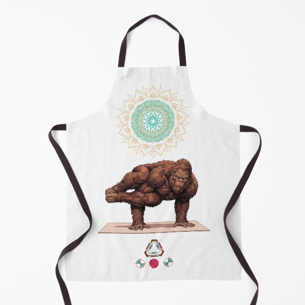Item preview, Zen Sasquatch: Bigfoot Doing an Advanced Yoga Pose designed and sold by Whimsy Trail Co.