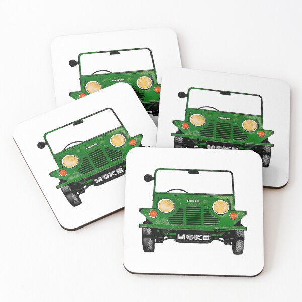 Item preview, Classic Vintage Mini Moke Pop Art Dark Army Green designed and sold by uaidatherne.